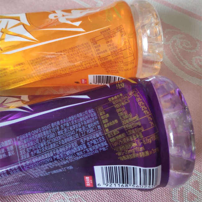 农夫山泉紫色尖叫???茶氨酸锌型配配料表及保质期多久，紫色尖叫补充电解质饮料瓶装