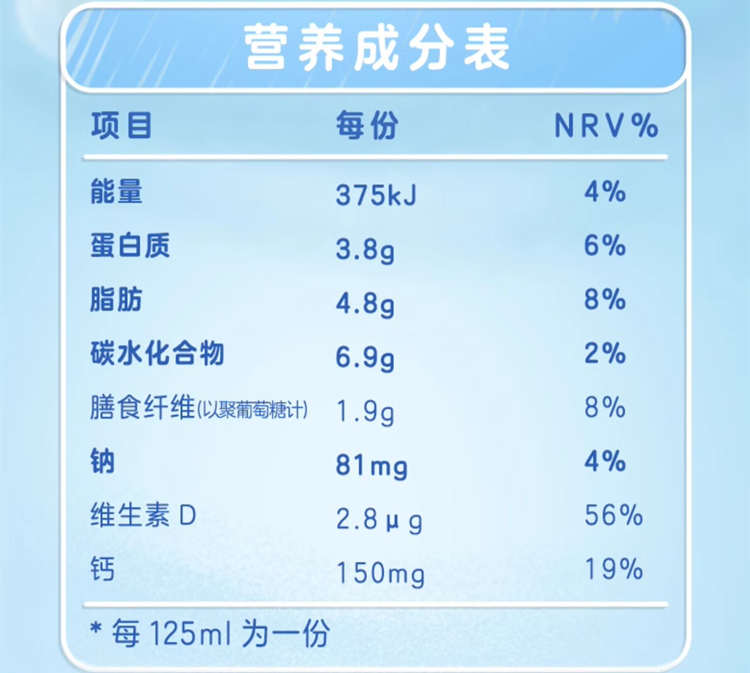 QQ星健固全聪牛奶配料表及保质期多久，伊利QQ星健固全聪儿童成长牛奶