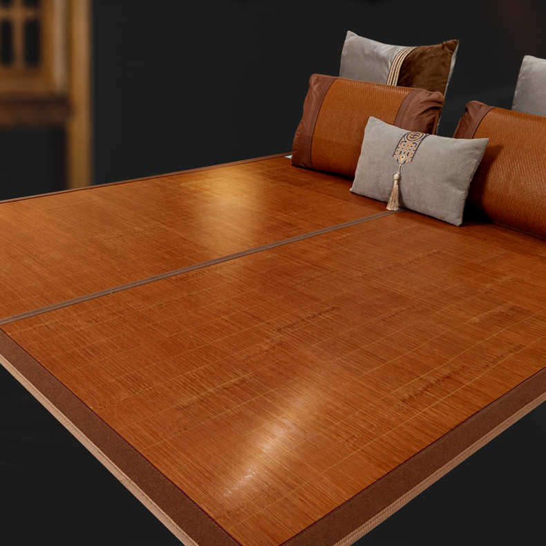 竹席凉席1.1/1.2/1.35折叠双面1.4/1.6米席子1.5/1.8m直筒2米定做