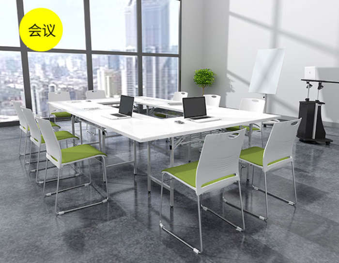 培训椅会议椅简约办公椅职员椅洽谈椅靠背椅实心钢筋椅塑料椅