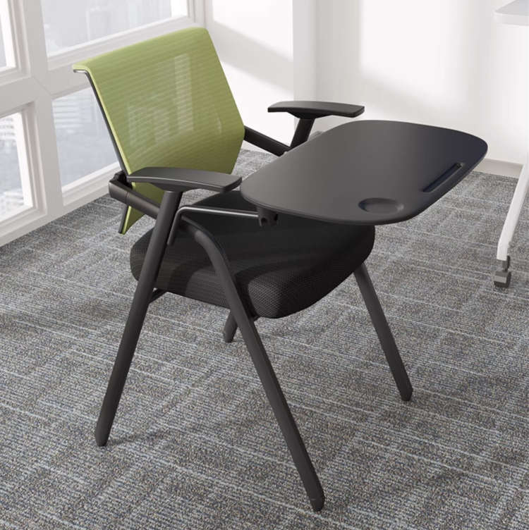培训椅带桌板写字板会议椅可折叠椅子办公室凳子折叠培训桌椅