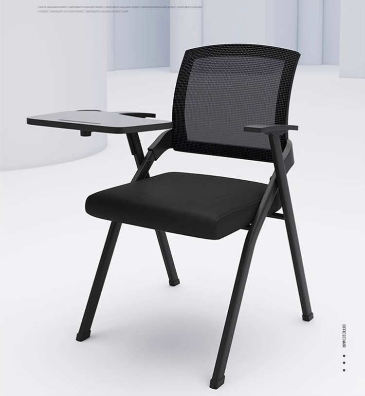 折叠培训椅带桌板会议椅带写字板桌椅一体凳子办公椅培训椅