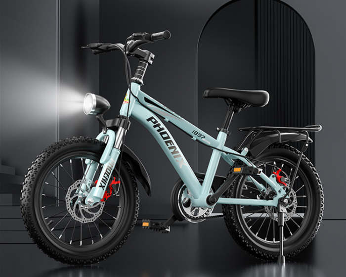 凤凰牌儿童自行车3-6一8-12-15岁山地单车