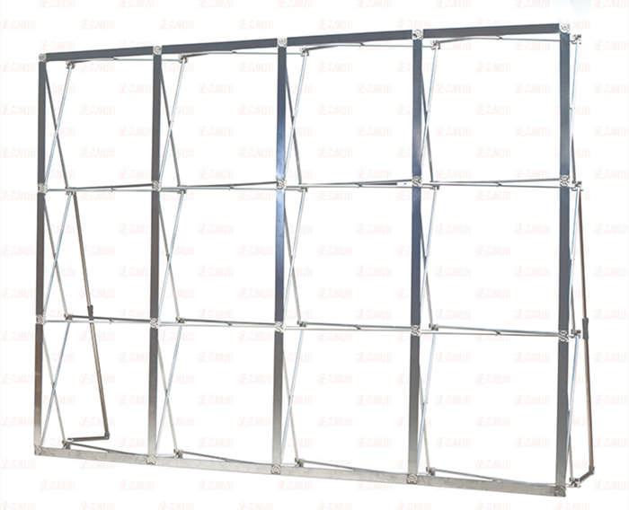 拉网展架铝合金婚庆折叠背景墙KT板展示架